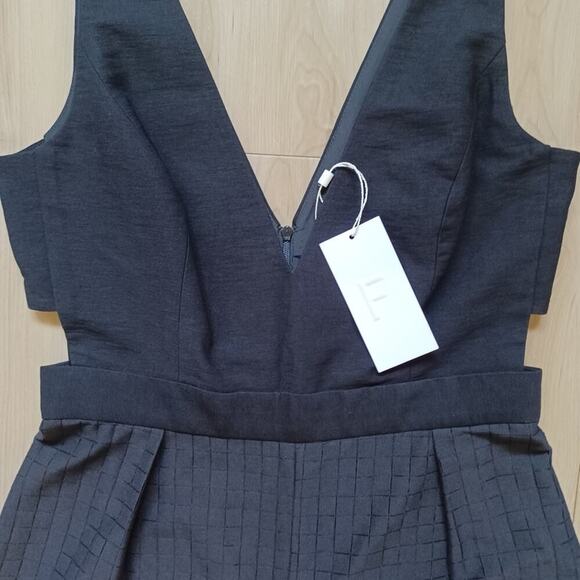 NWT Finders Keepers Go Now Palazzo Jumpsuit Black Cut-Out Semi-Sheer M Revolve - Picture 11 of 15